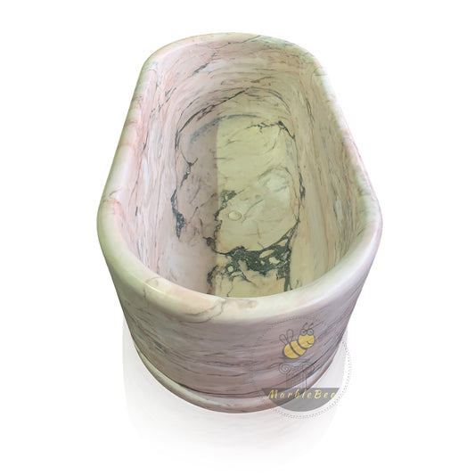 Unique Calacatta Rosa Marble Bathtub