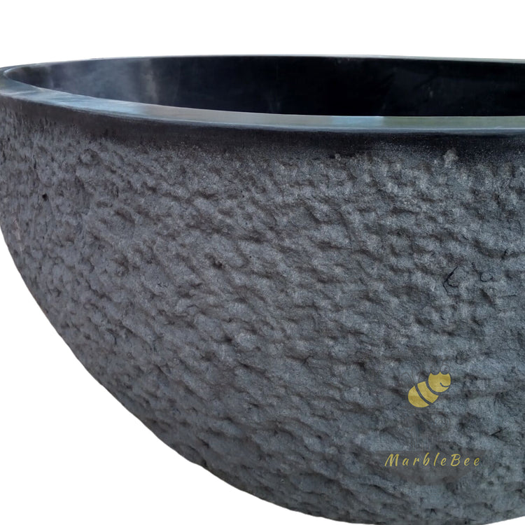 Black Limestone Bath Tub