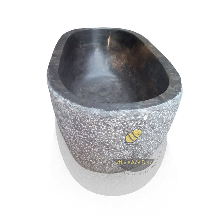 Black Limestone Bath