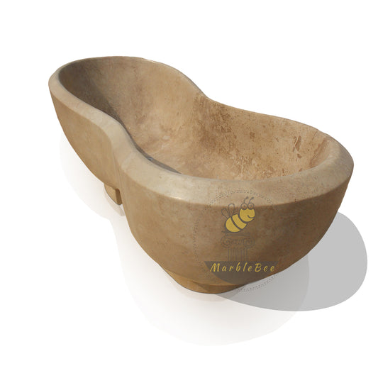 Beige Unique Travertine Tub