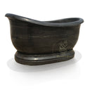 Custom Limestone Tub with Pedestal