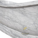 Custom Carrara White Marble tub with Pedestal