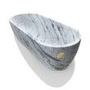White Custom Carrara Marble Bath