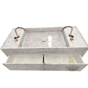 Floating Marble Vanity with custom drawers Italy Arabescato Marble