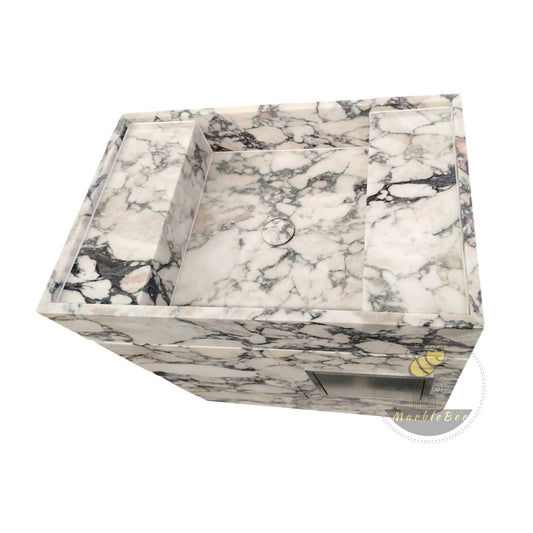Marble Vanity with Drawer and Sink