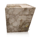 Freestanding Marble Vanity Sink With Drawer - Breccia Oniciata Marble