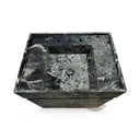 Marble vanity freestanding with custom sink and drawer