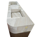 Marble bathroom vanity double sink