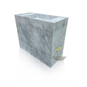 Freestanding Marble vanity Italy Carrara Pedestal Sink with drawer