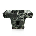 Marble Vanity with Single Sink - Green Verde Alpi Marble Pedestal Sink