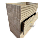 Travertine bathroom Vanity 24 Inch with custom drawer