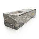 Floating Marble Vanity with custom drawers