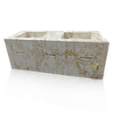 Floating Marble Vanity with custom drawers