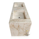 Floating Marble Vanity with custom drawers