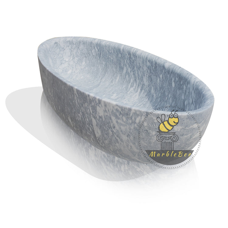 Carrara marble bathtub