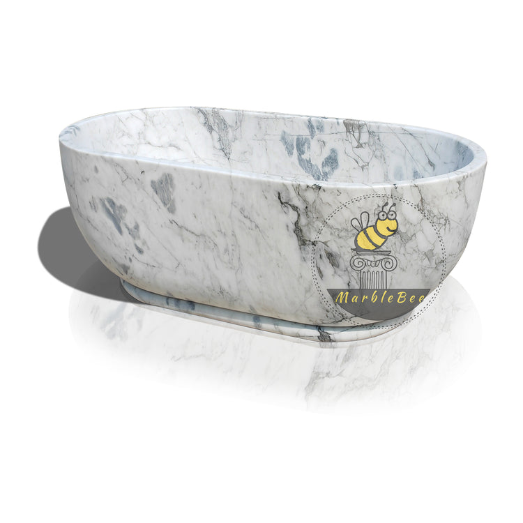 Marble soaking tub