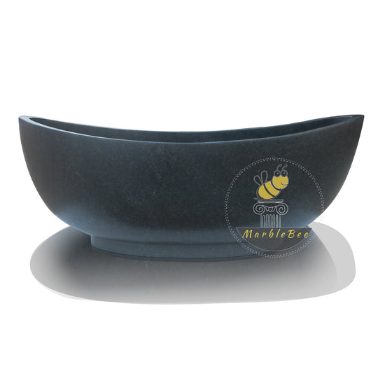 Black granite bathtub