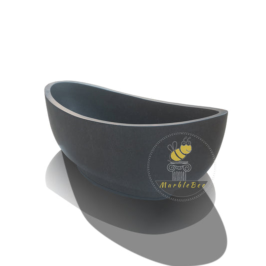 Black granite bathtub