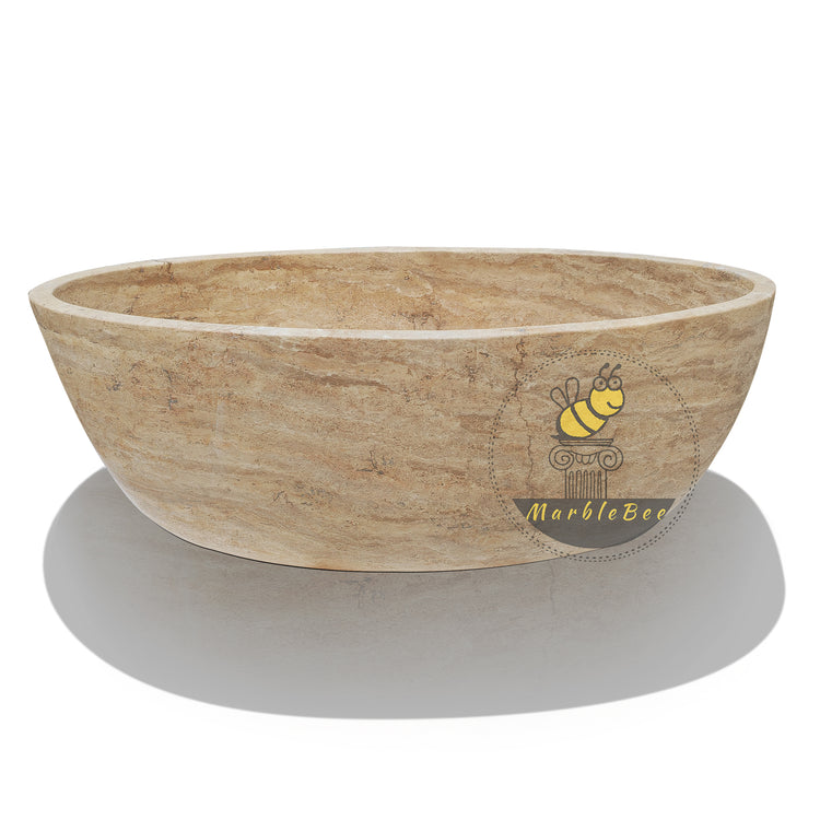 Freestanding stone tub