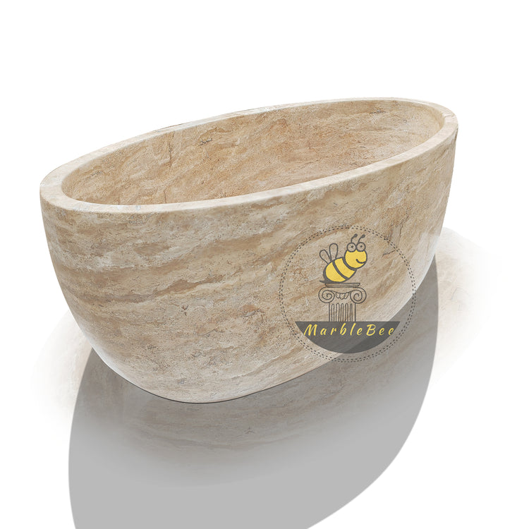 Freestanding stone tub