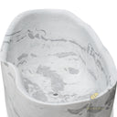 White Marble Bathtub Unique Design
