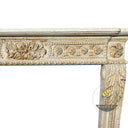 Elegant Floral Pattern Fireplace Mantel
