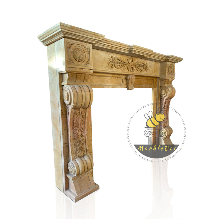 Scroll Corbel Fireplace Surround