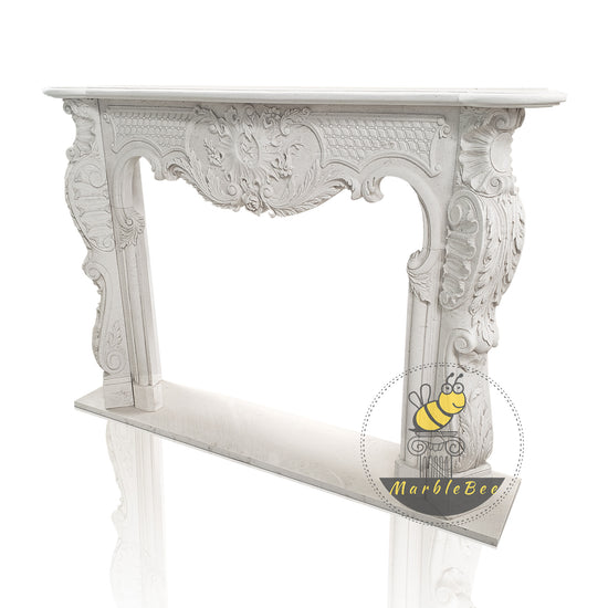 Marble fireplace mantel French style on promotion