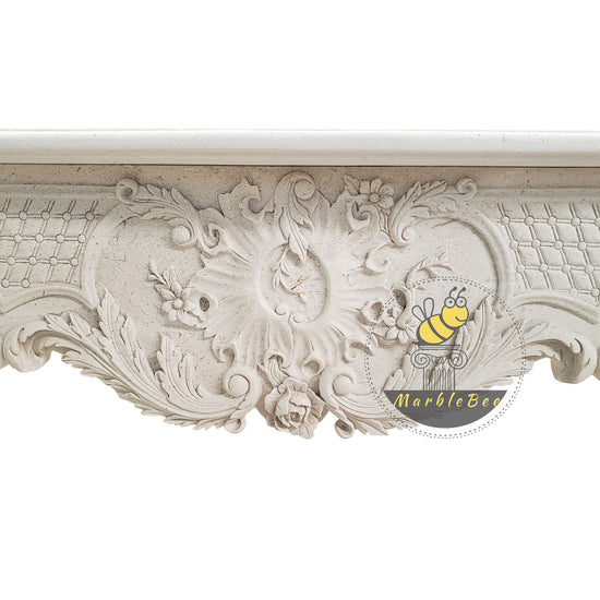 Marble fireplace mantel French style on promotion