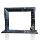 Fireplace mantel simple design in Nero Marquina black marble