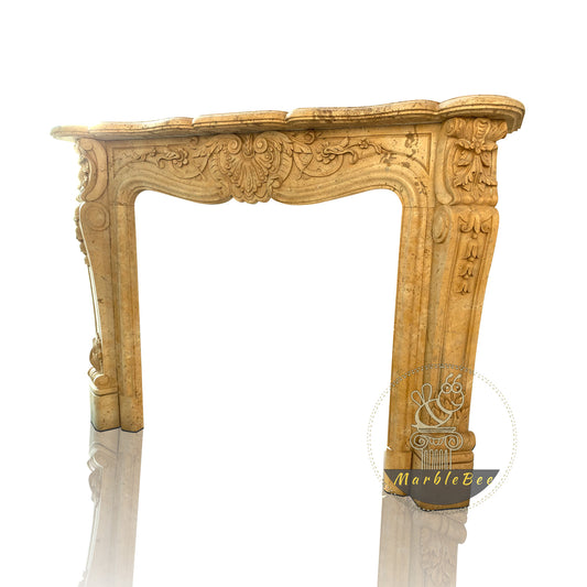 Marble fireplace surround in Golden marble 