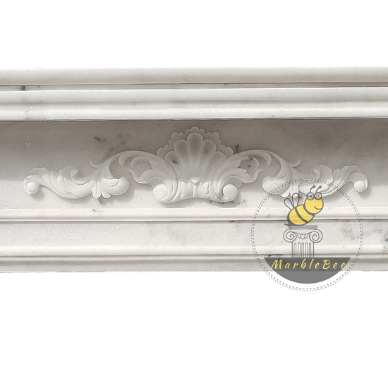 Custom Roman Antique Marble Fireplace Surround Design