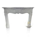 White Marble Fireplace Mantel