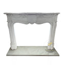White Marble Fireplace Mantel
