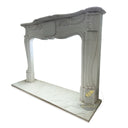 White Marble Fireplace Mantel