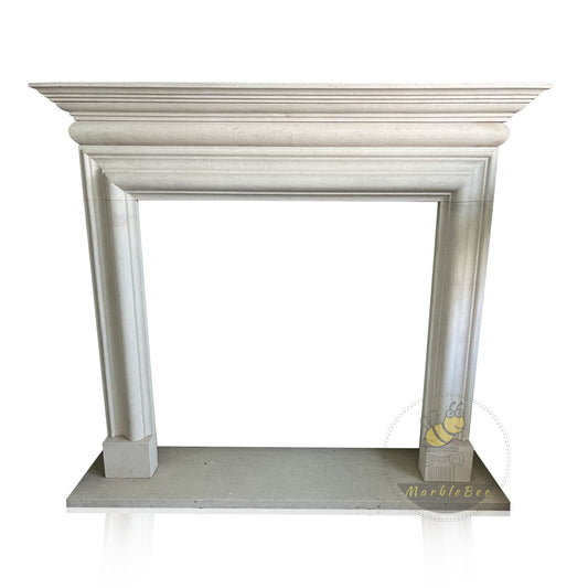 Egyptian Beige Marble Fireplace Surround