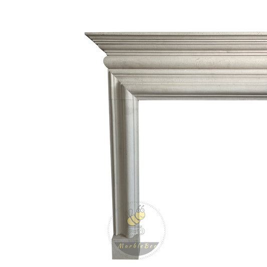 Egyptian Beige Marble Fireplace Surround