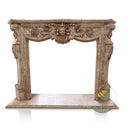 Limestone Fireplace surround Light Brown