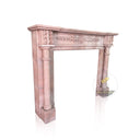 Red Marble fireplace Mantel