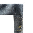 Black Marble fireplace modern fluted design