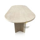 Marble Dining Table Beige Travertine Instock with Free Delivery