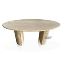 Over Marble Dining Table Beige Travertine In Stock with Free Delivery