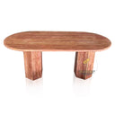 Red Travertine Table for 6 In Stock with Free Delivery