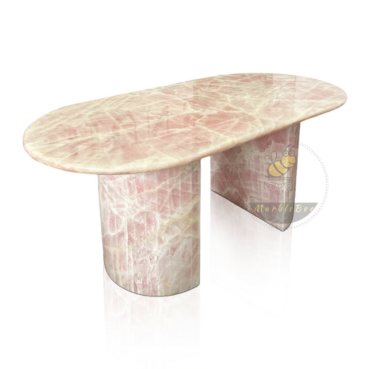Pink Onyx Marble Table In Stock with Free Delivery