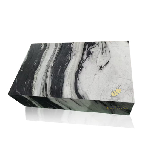 Black And White Marble Coffee Table Panda White, In Stock with Free Delivery