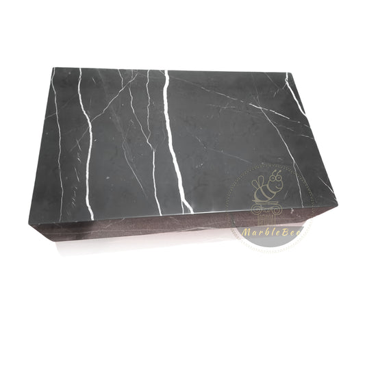 Black Marble Coffee Table Nero Marquina, In Stock with Free Delivery