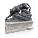 Limestone Black Panther Statue