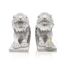 White Marble Large Lion Statues For Sale