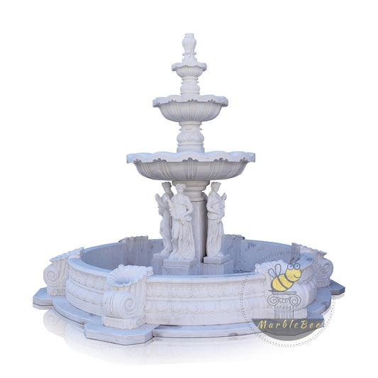White Marble Fountain