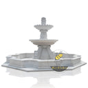 Large fountain with Octagonal fountain pool and Tiered pedestal